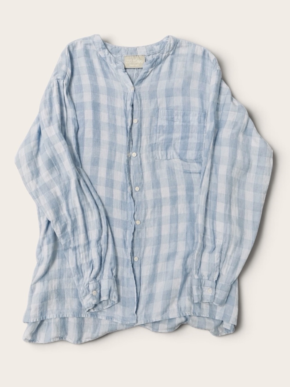 920 Hickory Blair Blue Gingham Textured Button Down Shirt